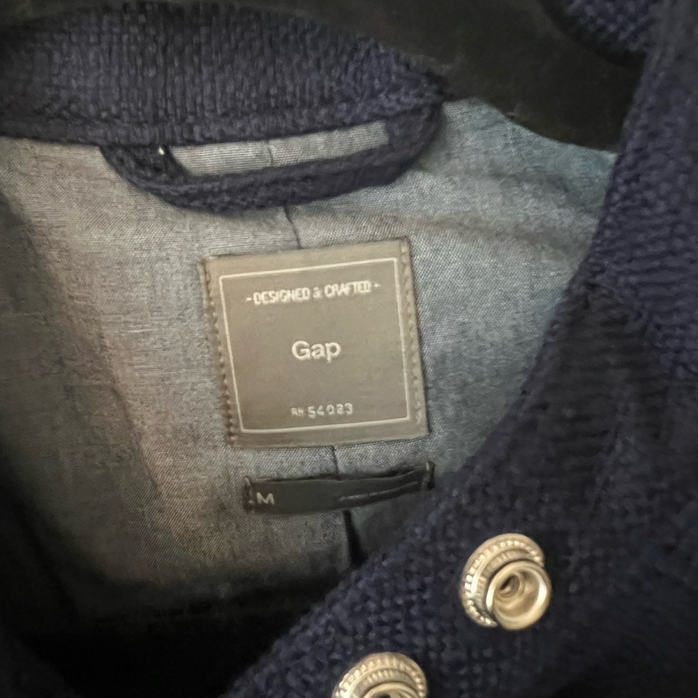 Navy moto jacket - Picture 3 of 3